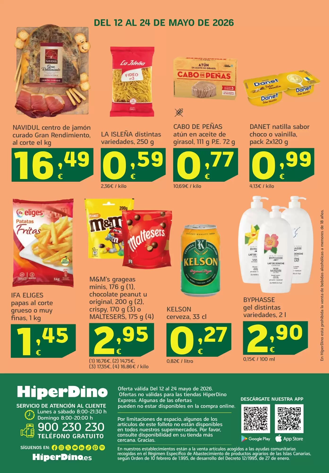 Folleto promocional de HiperDino válido desde el 12/05/2026 - Página 40.