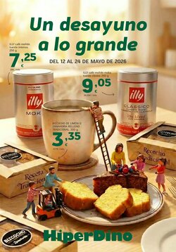Folleto promocional de HiperDino válido desde el 12/05/2026
