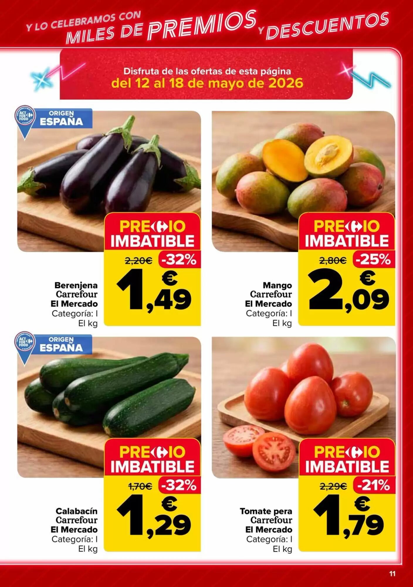Folleto promocional de Carrefour válido desde el 12/05/2026 - Página 11.