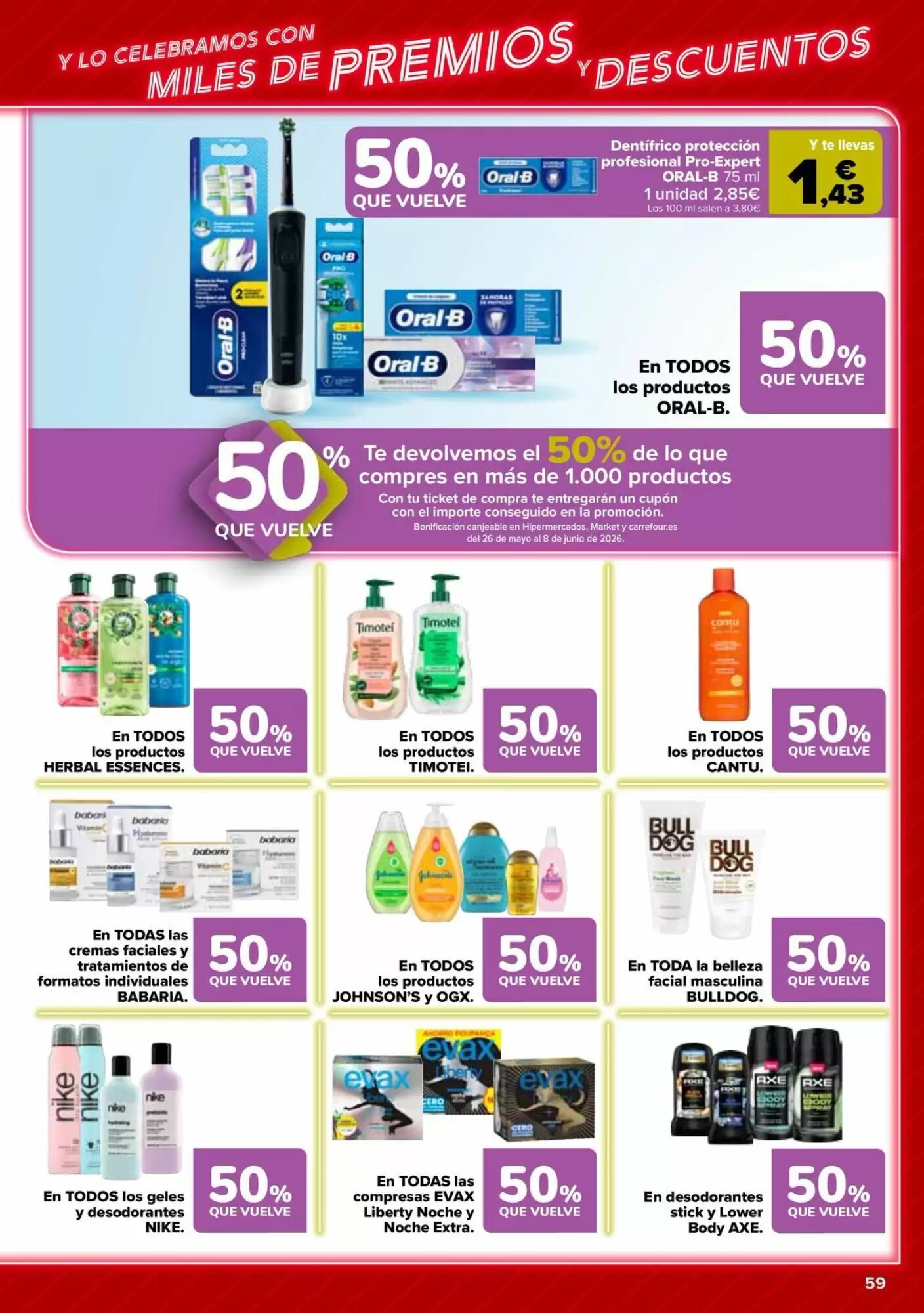 Folleto promocional de Carrefour válido desde el 12/05/2026 - Página 59.