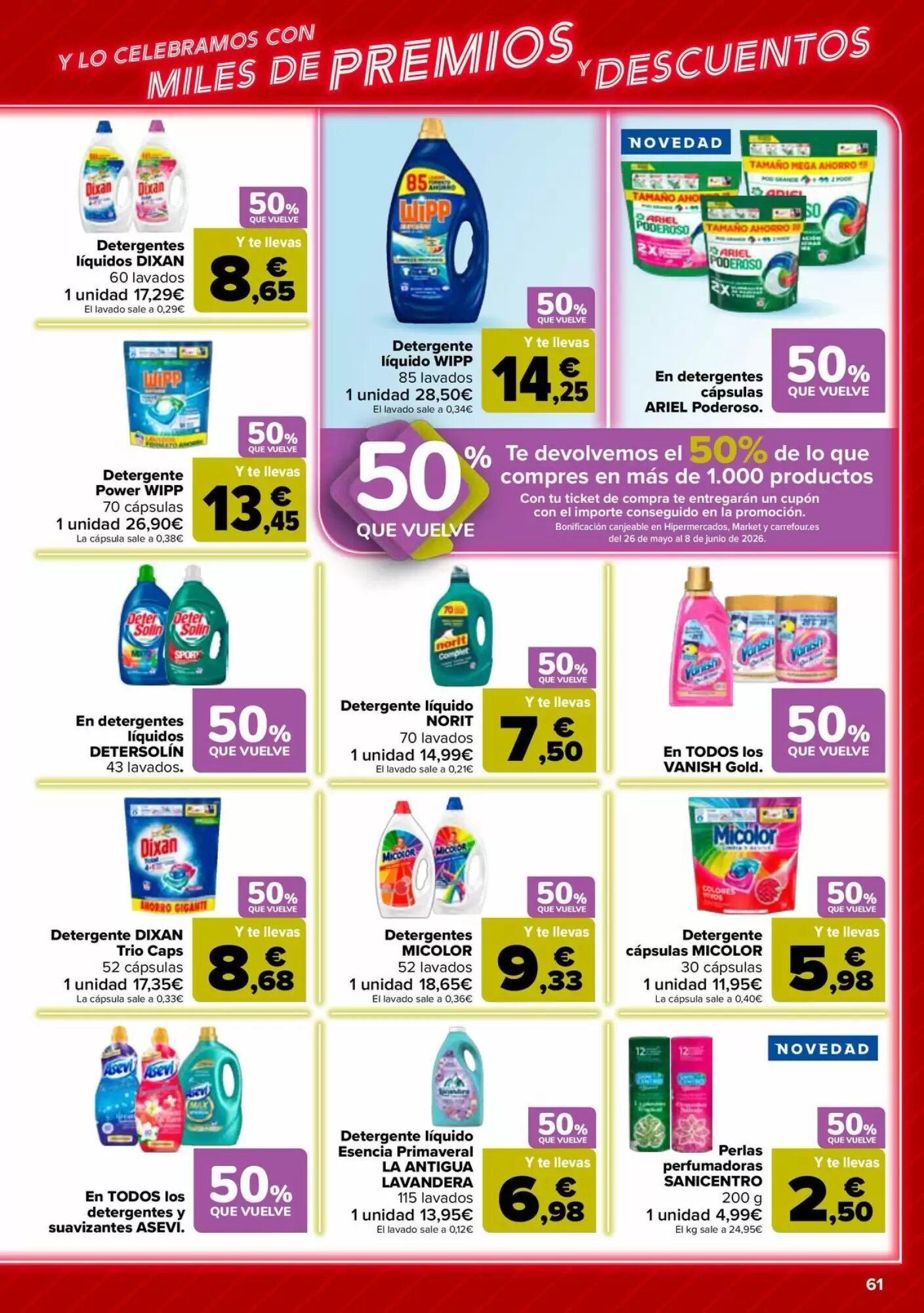 Folleto promocional de Carrefour válido desde el 12/05/2026 - Página 61.