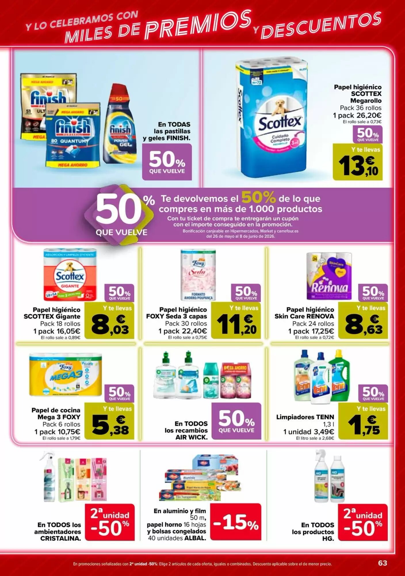 Folleto promocional de Carrefour válido desde el 12/05/2026 - Página 63.