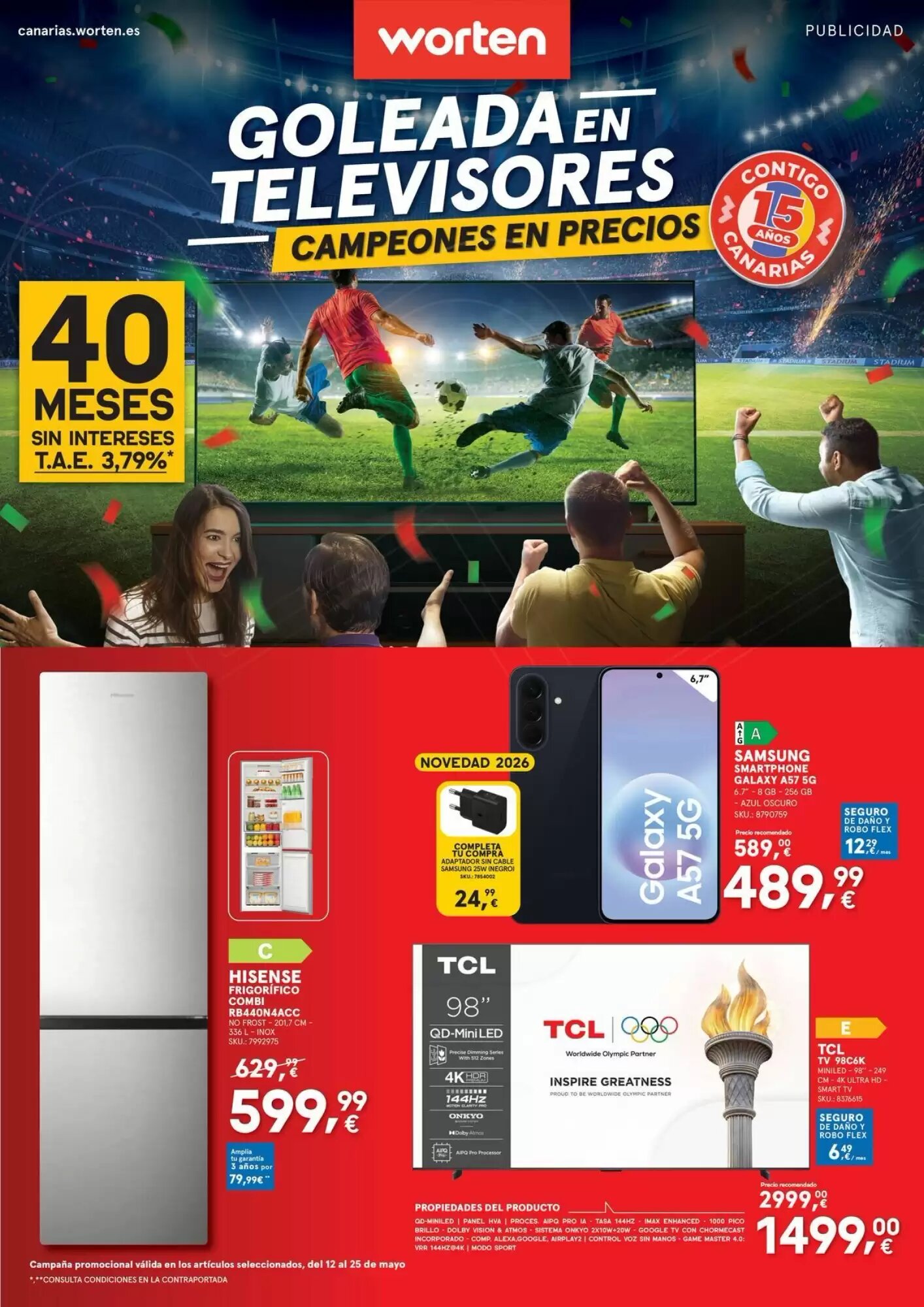 Folleto promocional de Worten válido desde el 13/05/2026 - Página 1.