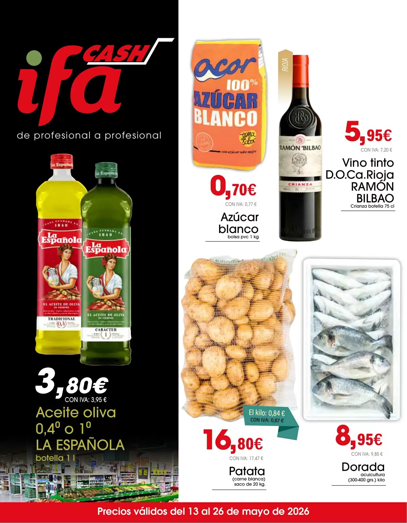 Folleto promocional de Cash Ifa válido desde el 13/05/2026 - Página 1.