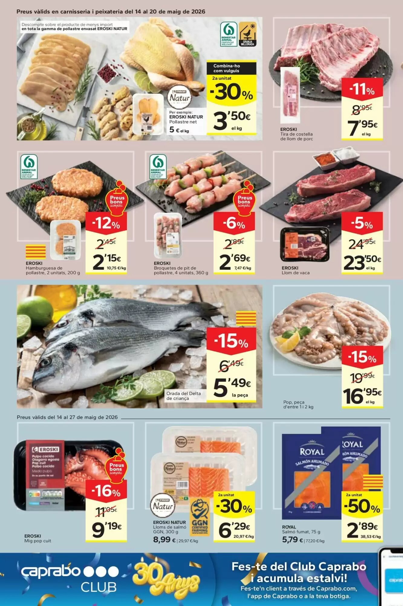 Folleto promocional de Caprabo válido desde el 14/05/2026 - Página 6.