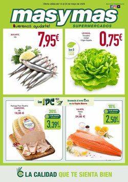 Folleto promocional de Masymas válido desde el 14/05/2026