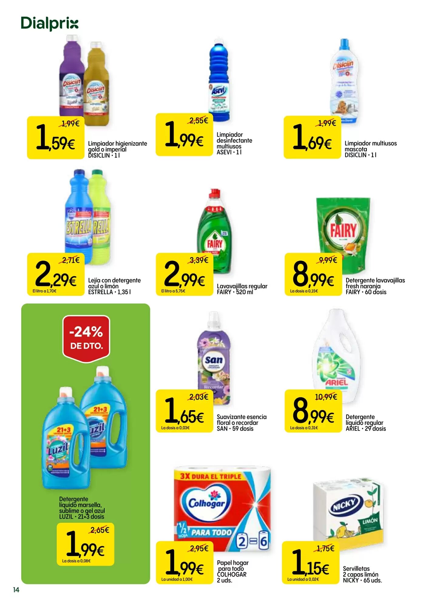 Folleto promocional de Dialprix válido desde el 14/05/2026 - Página 14.