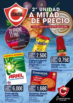 Folleto promocional de Claudio válido desde el 14/05/2026