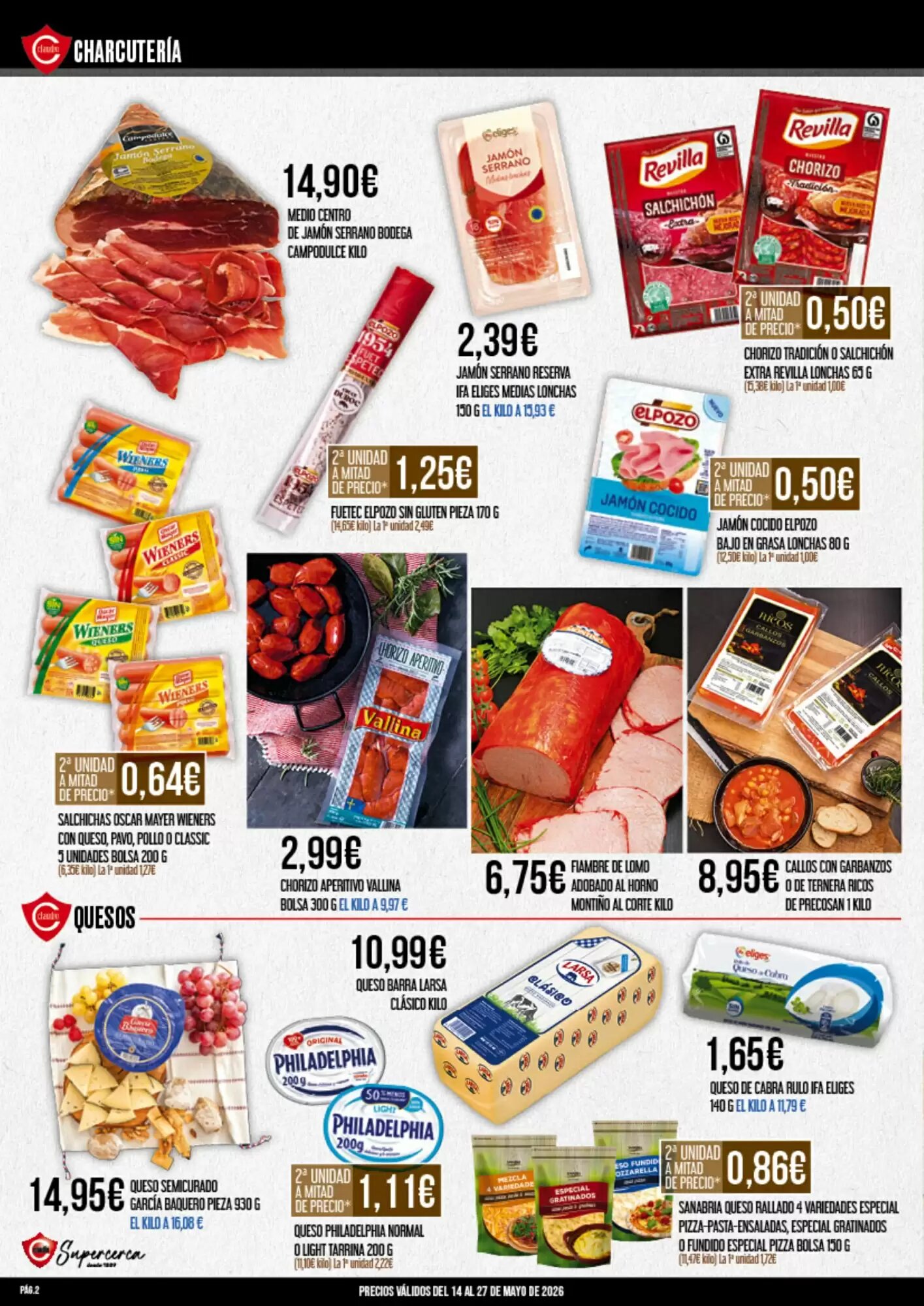 Folleto promocional de Claudio válido desde el 14/05/2026 - Página 2.