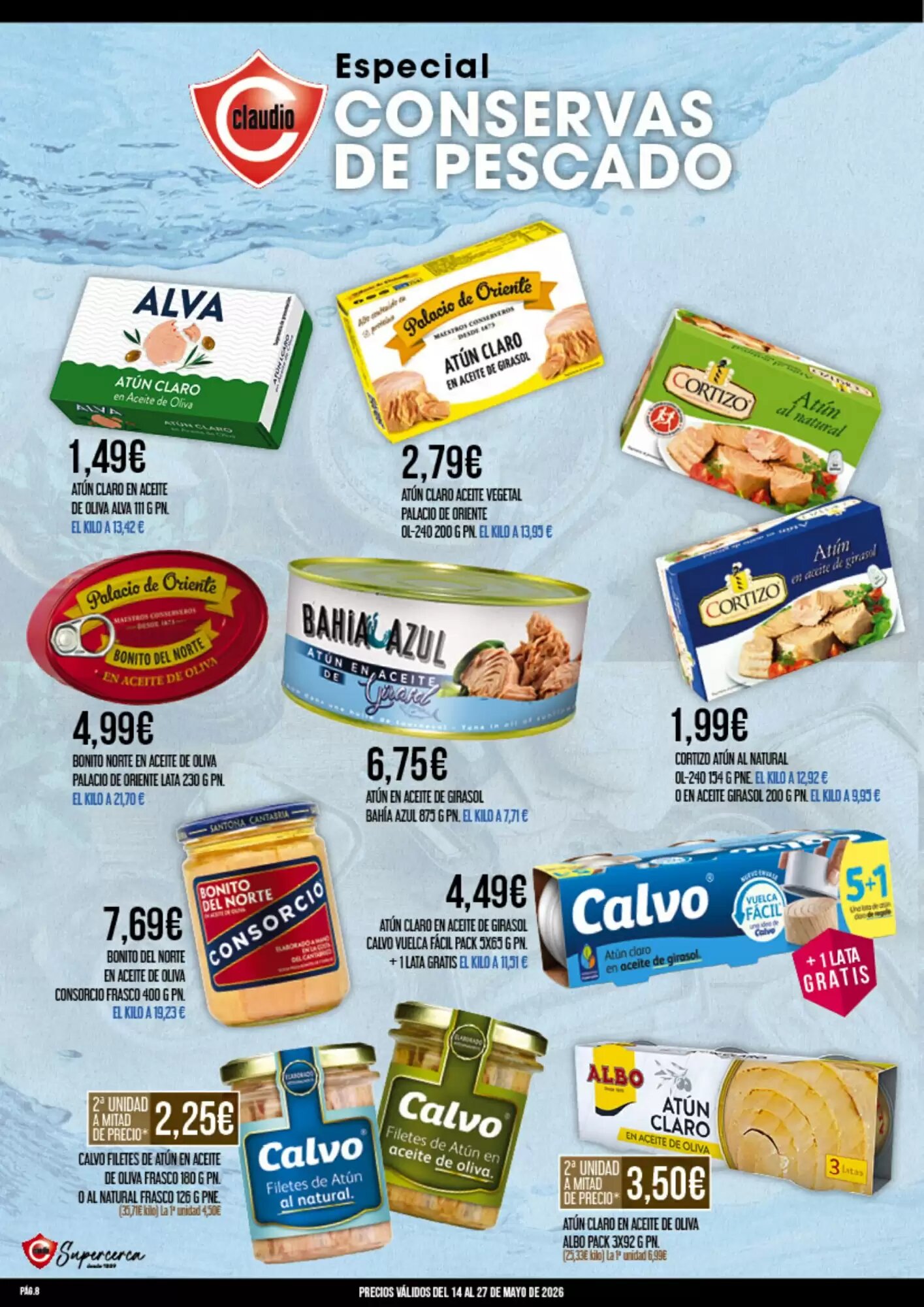 Folleto promocional de Claudio válido desde el 14/05/2026 - Página 8.