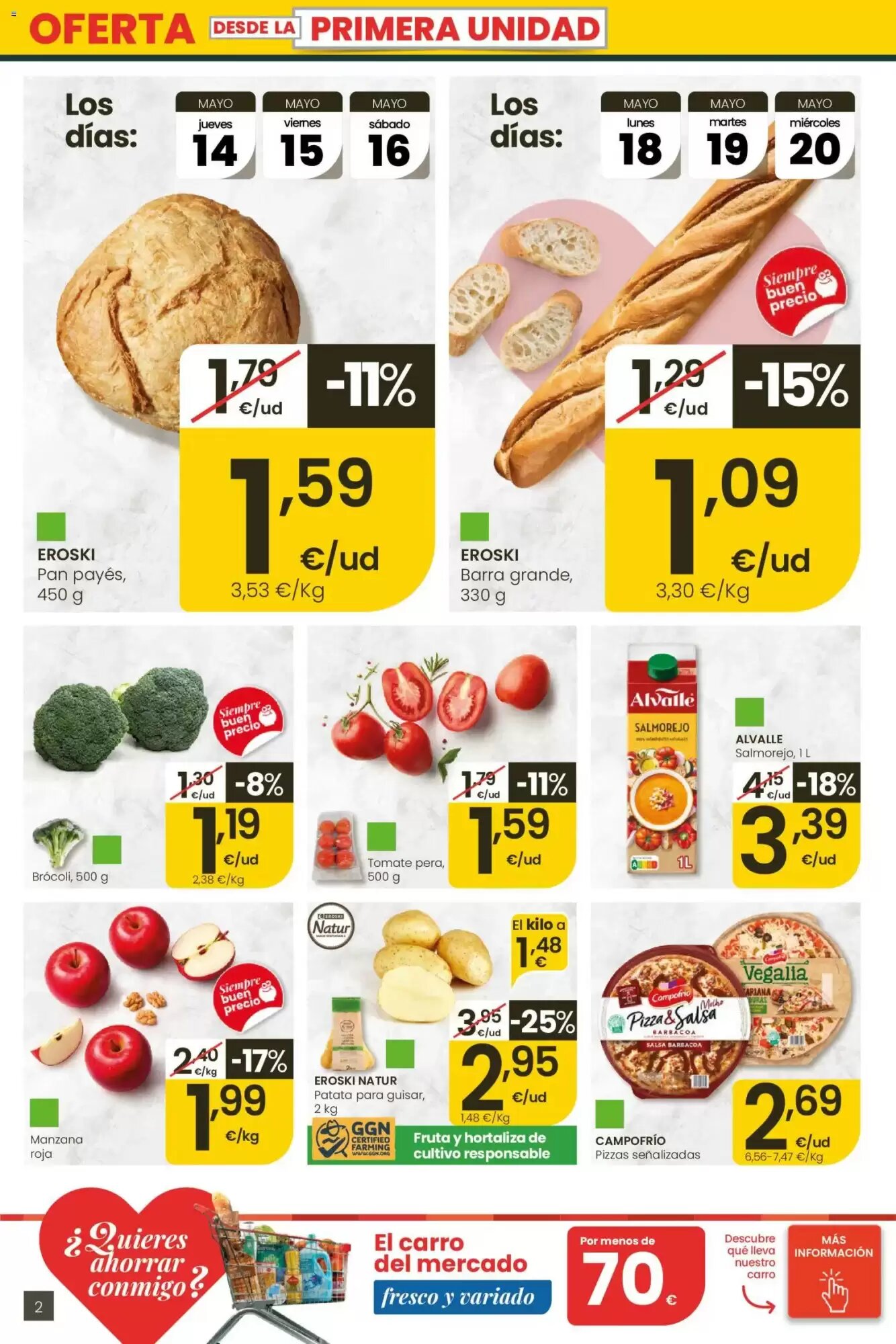 Folleto promocional de Eroski válido desde el 14/05/2026 - Página 2.