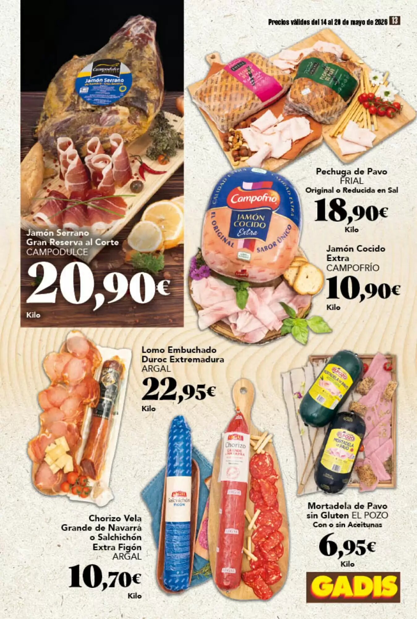 Folleto promocional de Gadis válido desde el 14/05/2026 - Página 13.