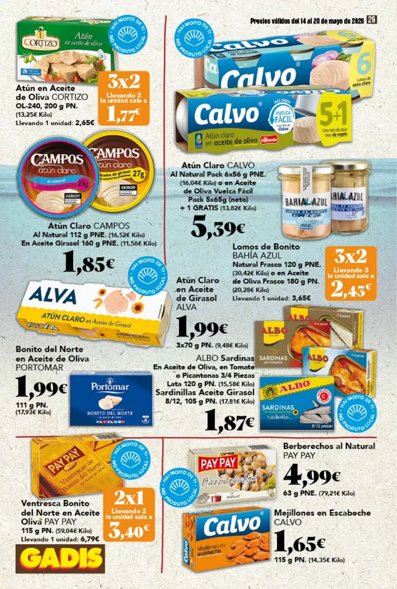 Folleto promocional de Gadis válido desde el 14/05/2026 - Página 26.