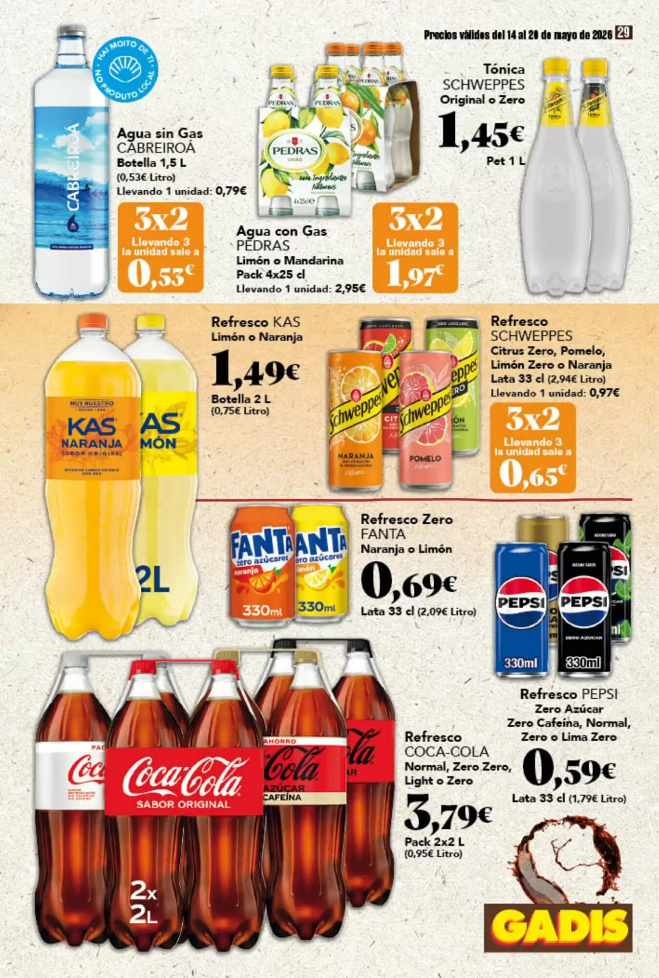 Folleto promocional de Gadis válido desde el 14/05/2026 - Página 29.