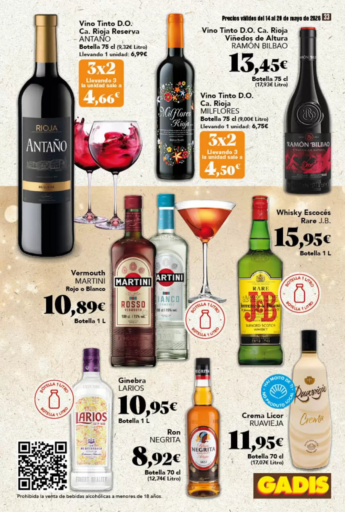 Folleto promocional de Gadis válido desde el 14/05/2026 - Página 33.