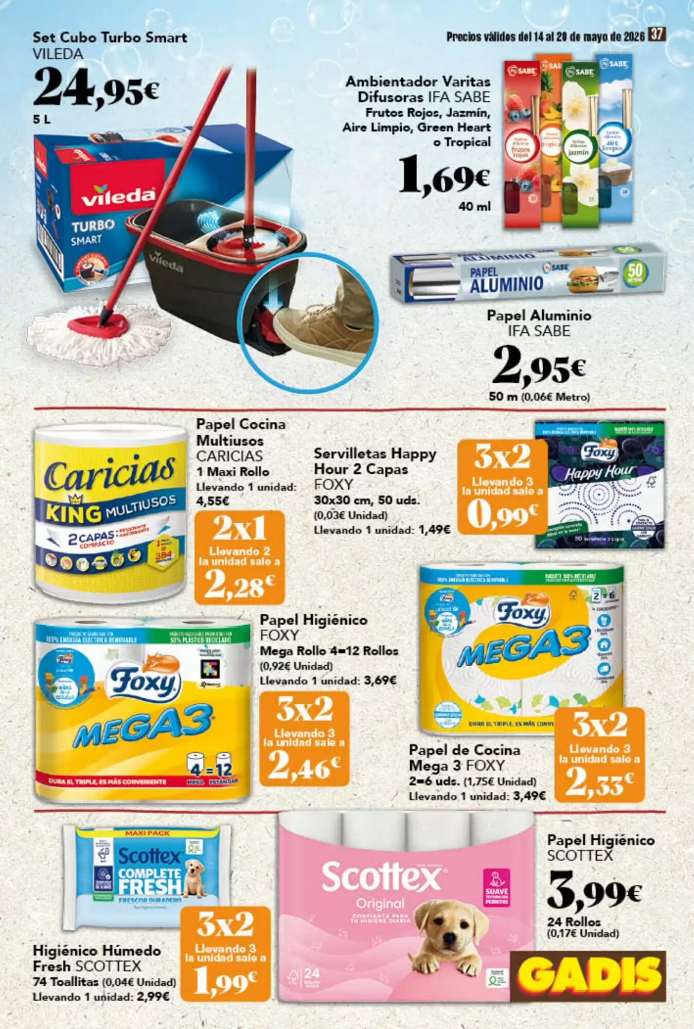 Folleto promocional de Gadis válido desde el 14/05/2026 - Página 37.
