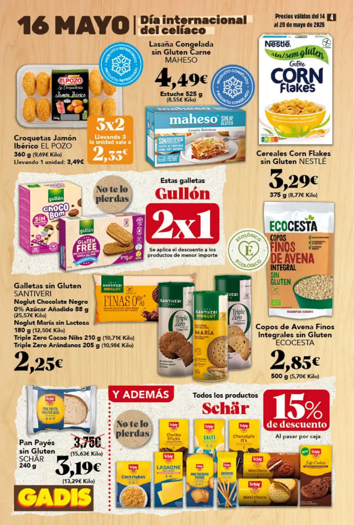 Folleto promocional de Gadis válido desde el 14/05/2026 - Página 4.