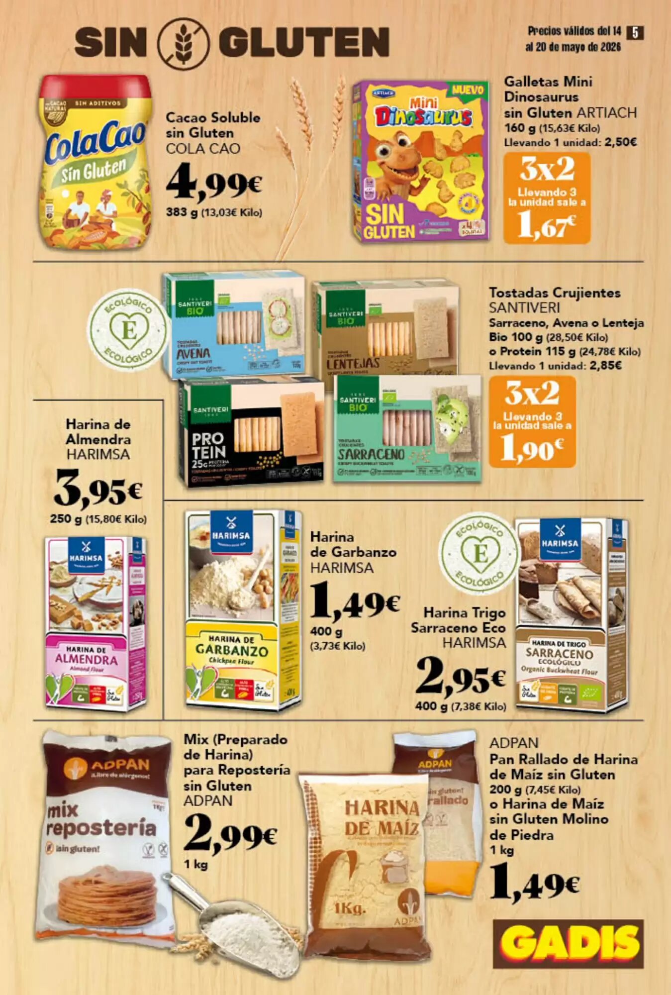 Folleto promocional de Gadis válido desde el 14/05/2026 - Página 5.