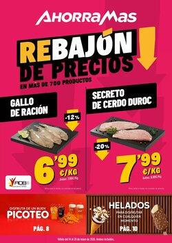 Folleto promocional de AhorraMas válido desde el 14/05/2026