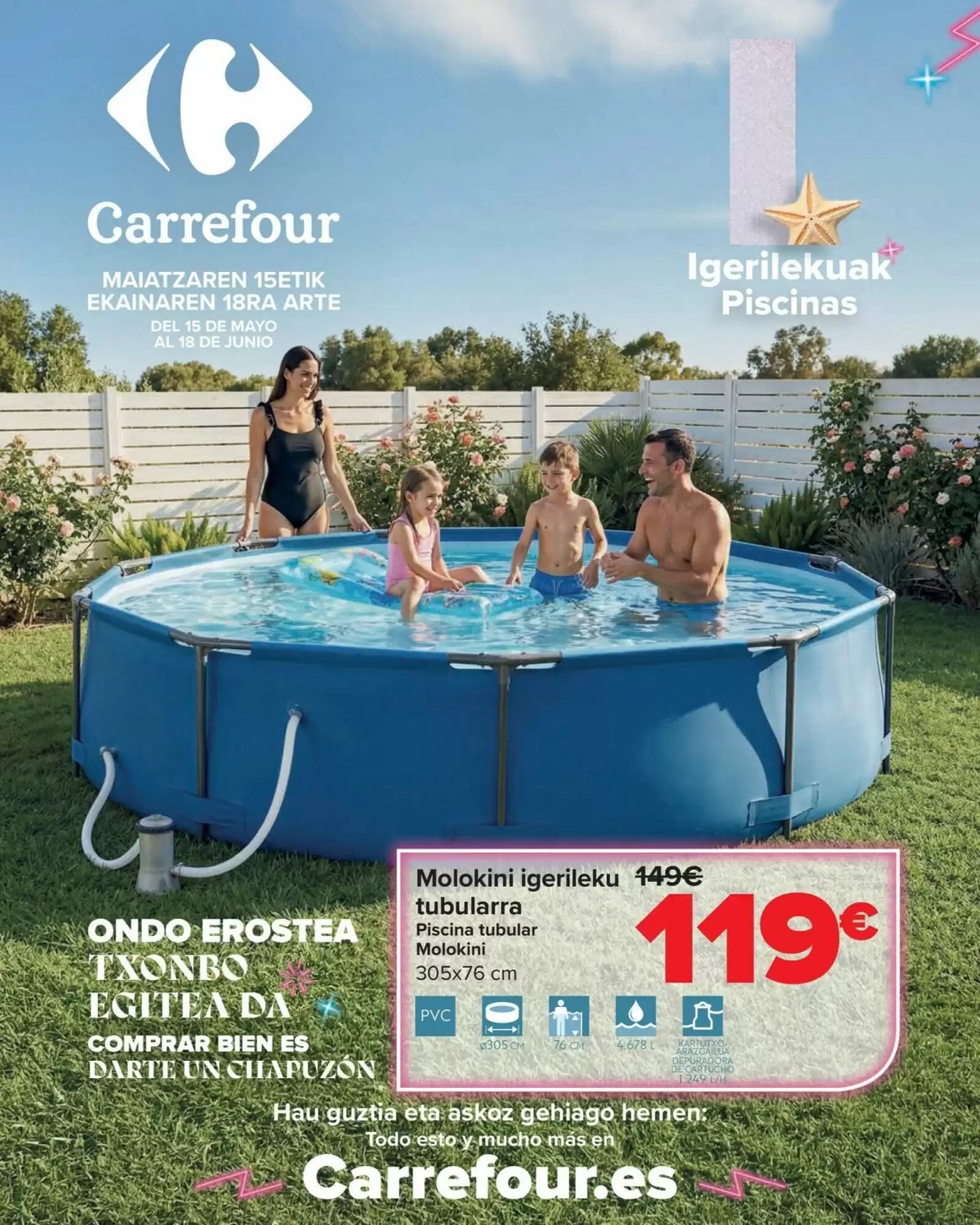 Folleto promocional de Carrefour válido desde el 15/05/2026 - Página 1.