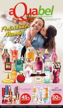 Folleto promocional de Aquabel Perfumerías válido desde el 15/05/2026