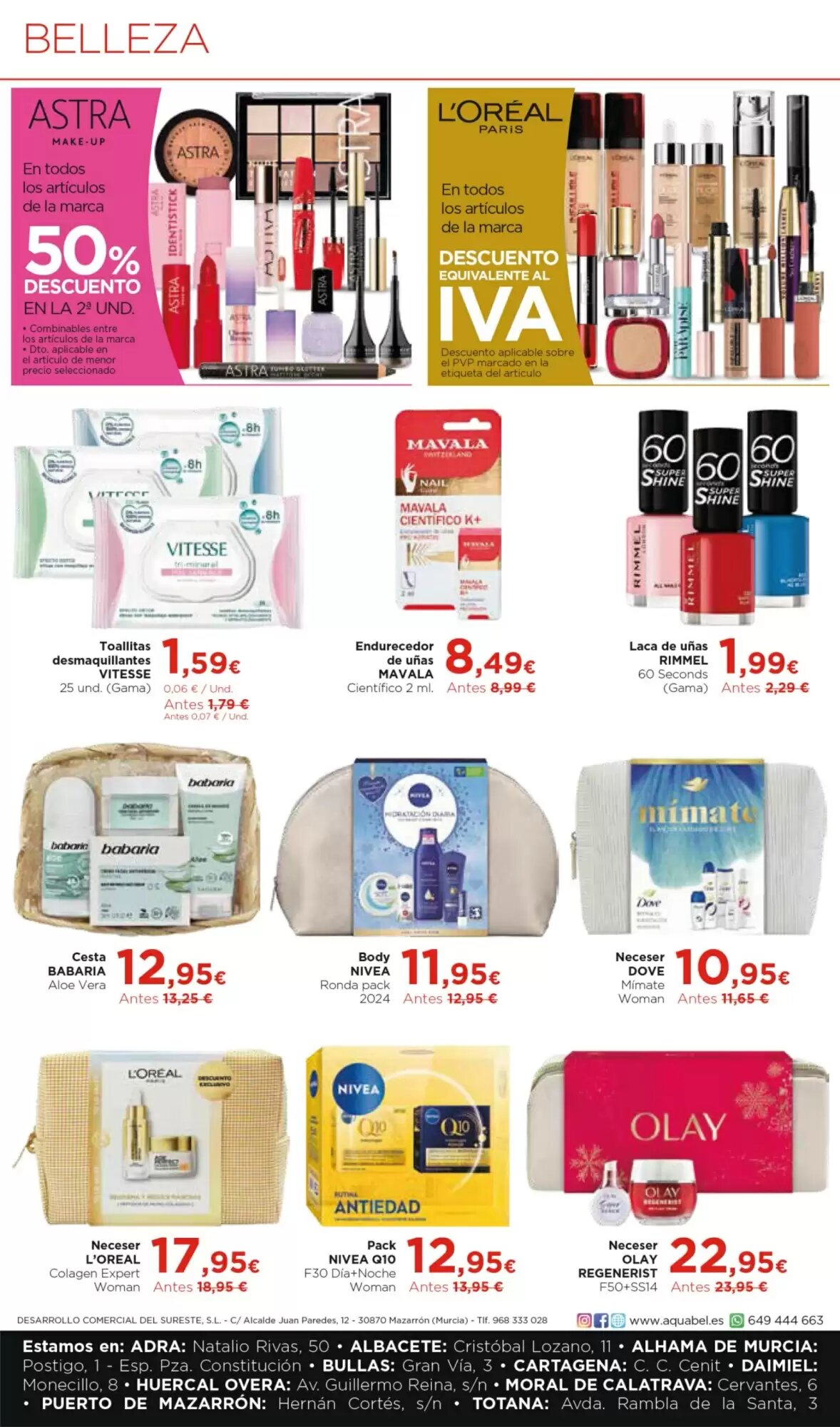 Folleto promocional de Aquabel Perfumerías válido desde el 15/05/2026 - Página 2.