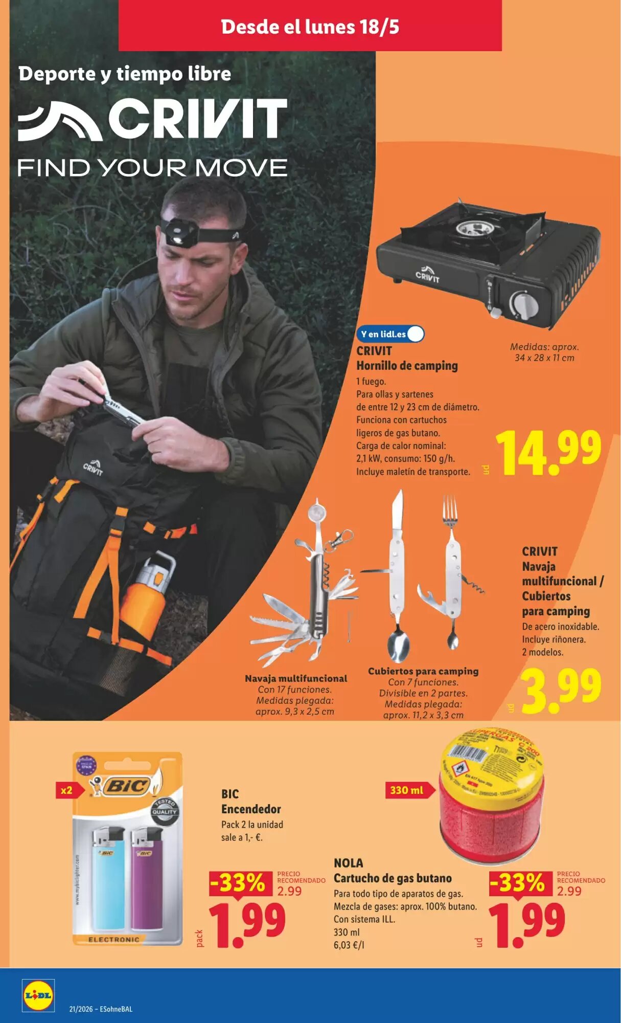 Folleto promocional de Lidl válido desde el 18/05/2026 - Página 10.