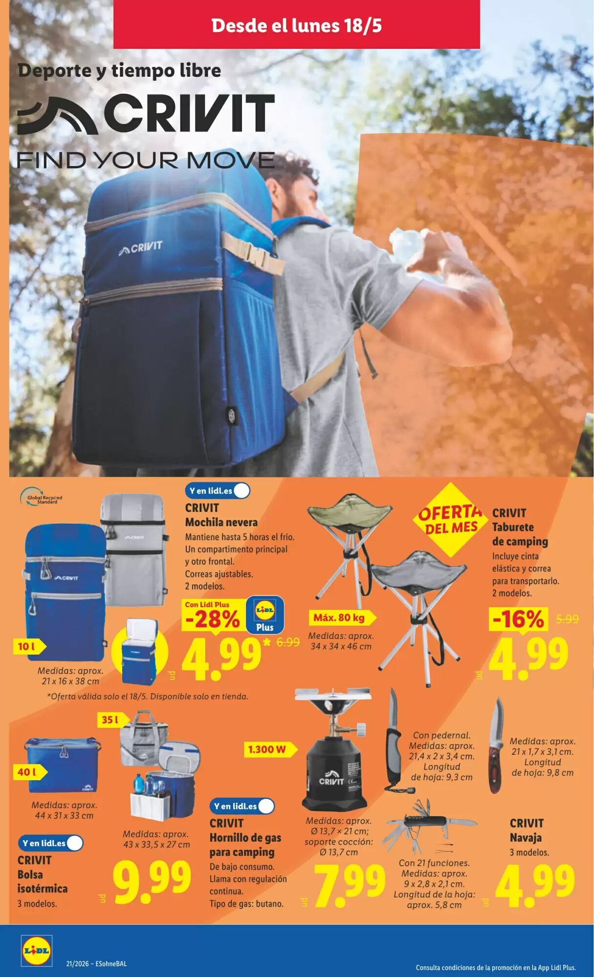 Folleto promocional de Lidl válido desde el 18/05/2026 - Página 6.