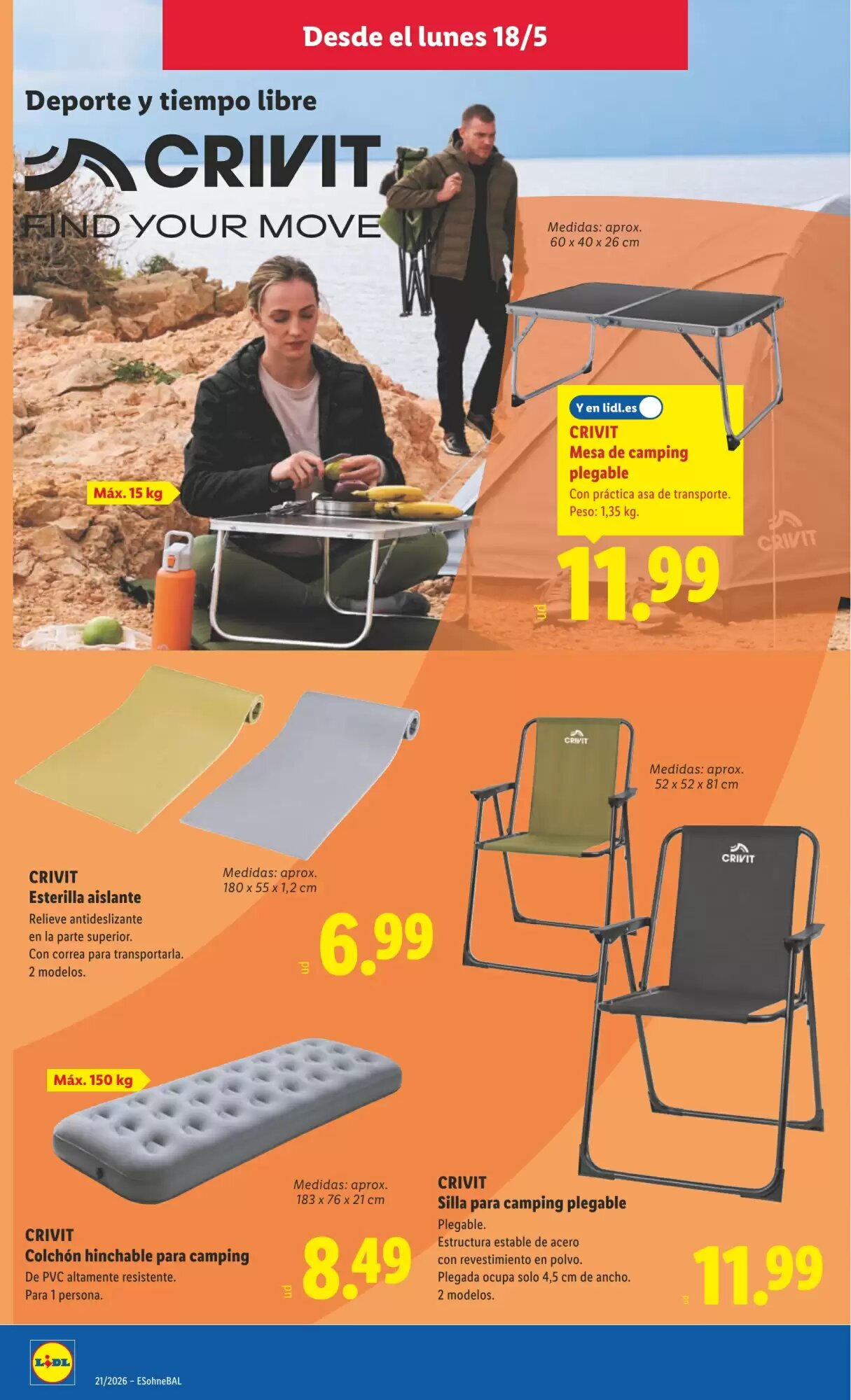 Folleto promocional de Lidl válido desde el 18/05/2026 - Página 8.