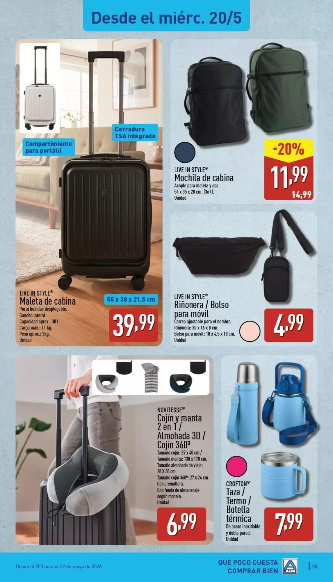Folleto promocional de ALDI válido desde el 18/05/2026 - Página 15.