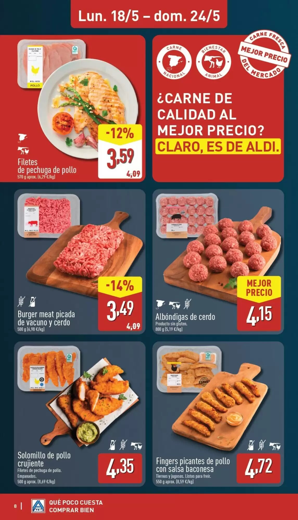 Folleto promocional de ALDI válido desde el 18/05/2026 - Página 8.