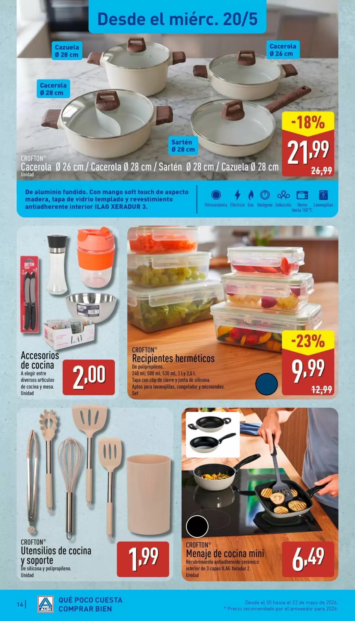 Folleto promocional de ALDI válido desde el 18/05/2026 - Página 14.