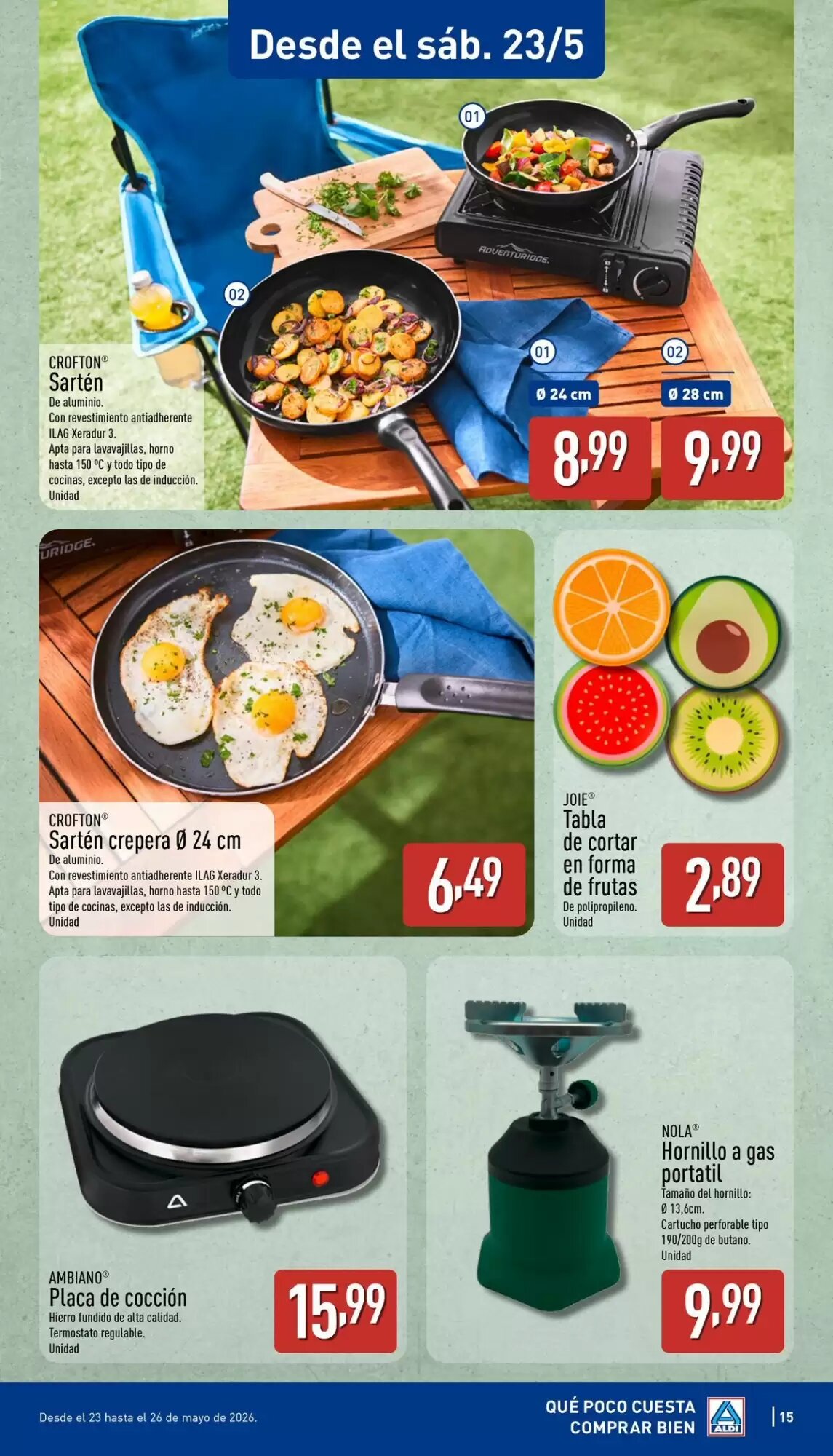 Folleto promocional de ALDI válido desde el 18/05/2026 - Página 15.