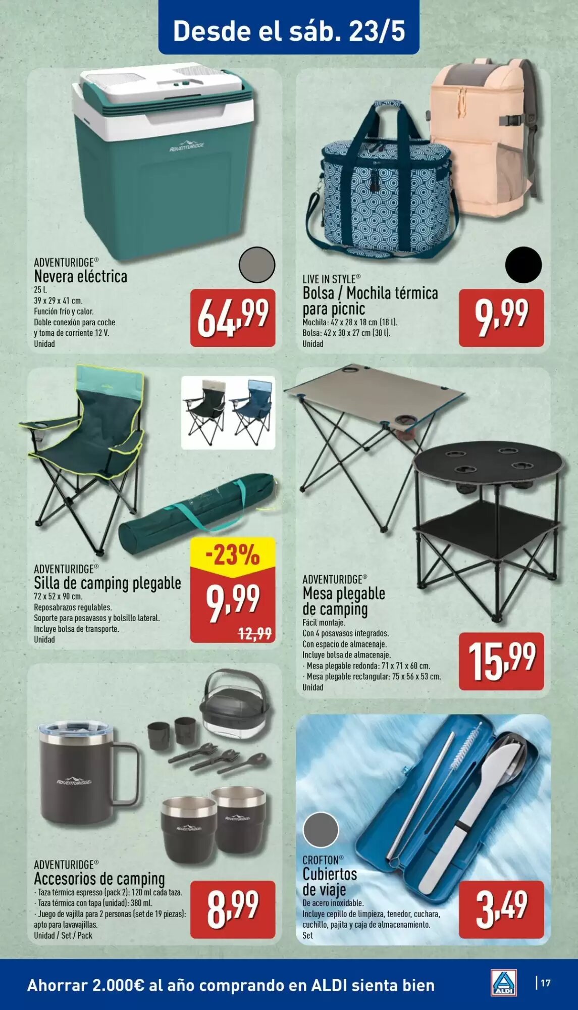 Folleto promocional de ALDI válido desde el 18/05/2026 - Página 17.