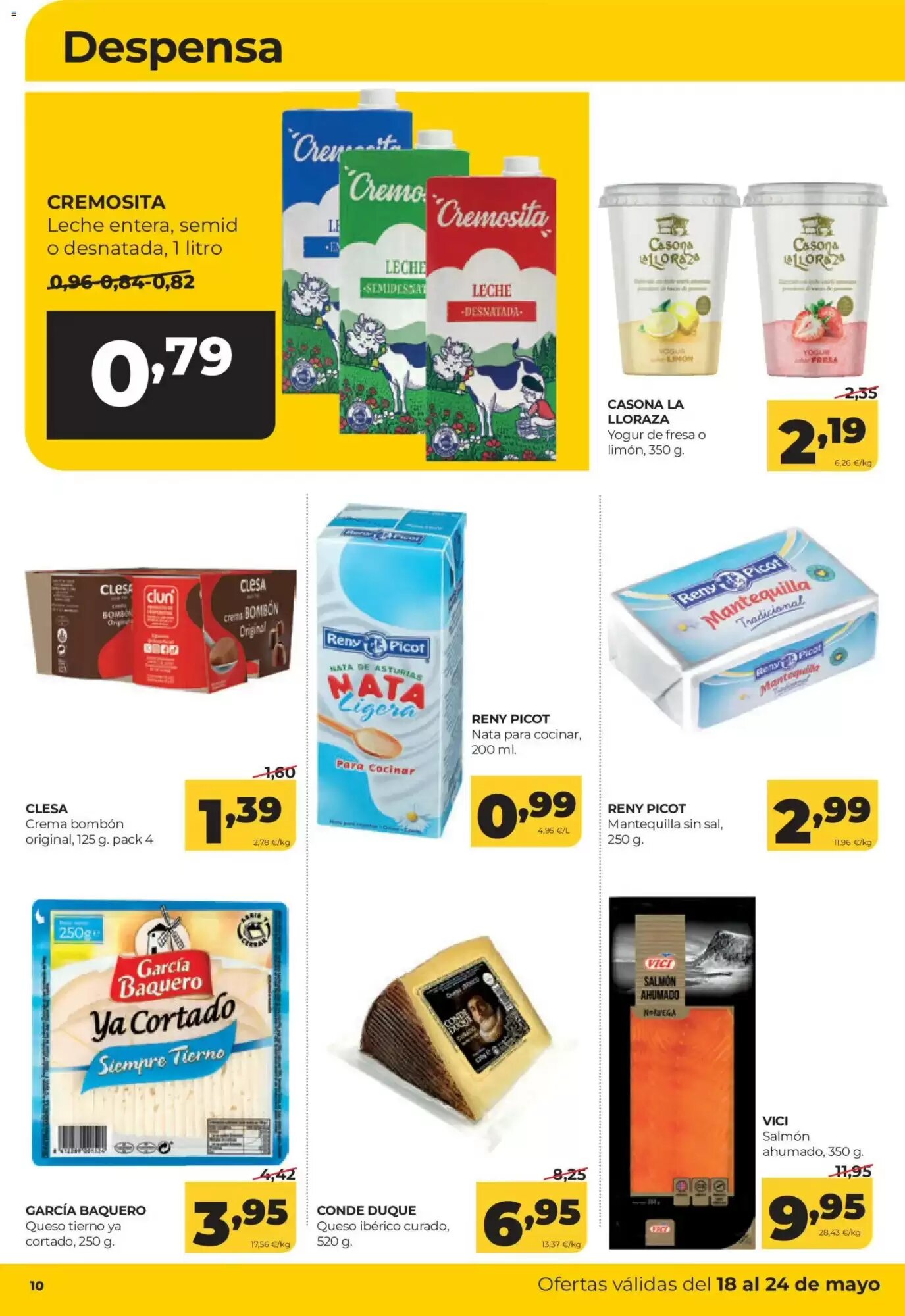 Folleto promocional de Alimerka válido desde el 18/05/2026 - Página 10.