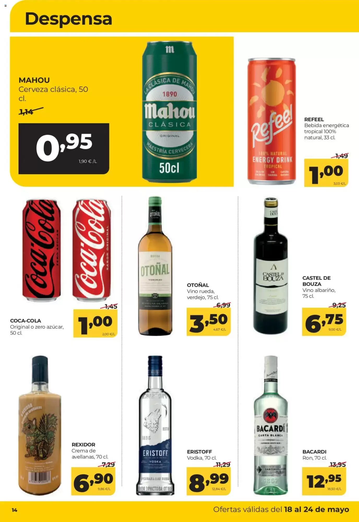 Folleto promocional de Alimerka válido desde el 18/05/2026 - Página 14.