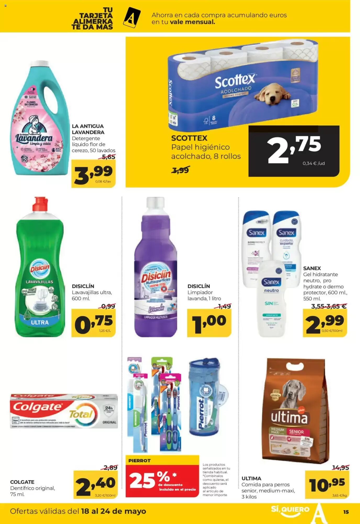Folleto promocional de Alimerka válido desde el 18/05/2026 - Página 15.