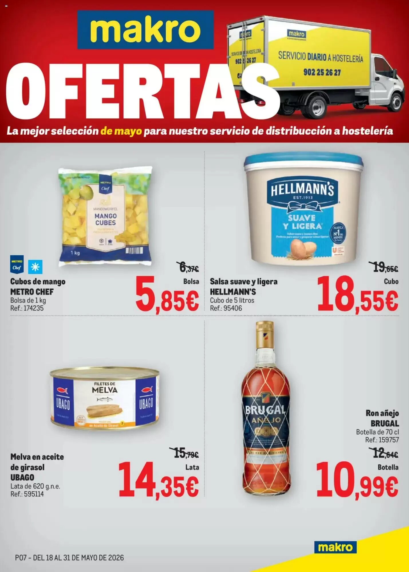 Folleto promocional de Makro válido desde el 18/05/2026 - Página 1.