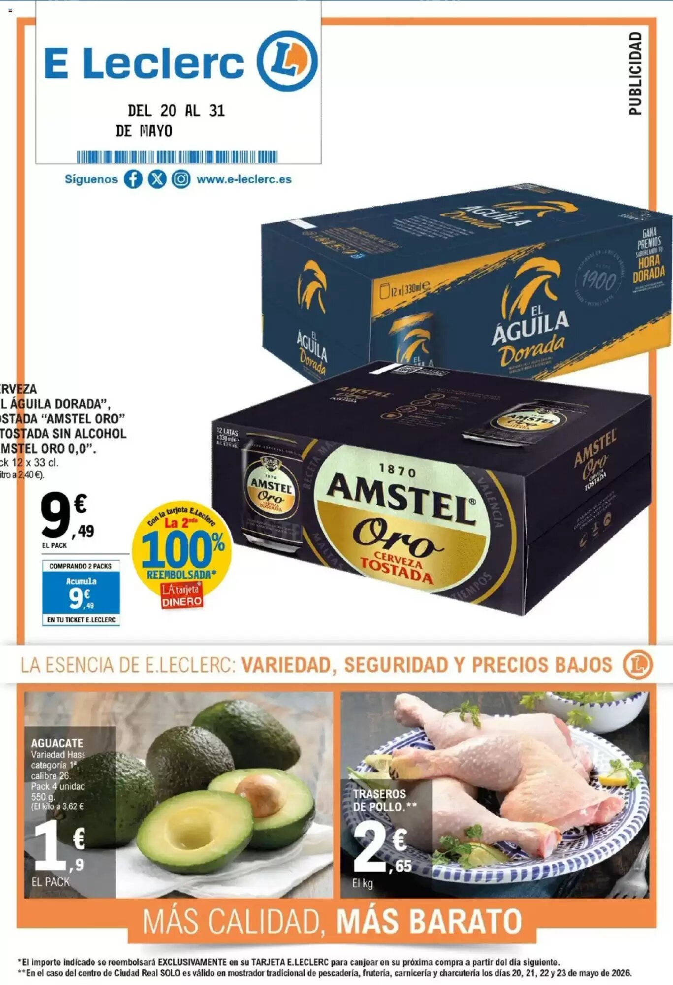 Folleto promocional de E.Leclerc válido desde el 20/05/2026 - Página 1.