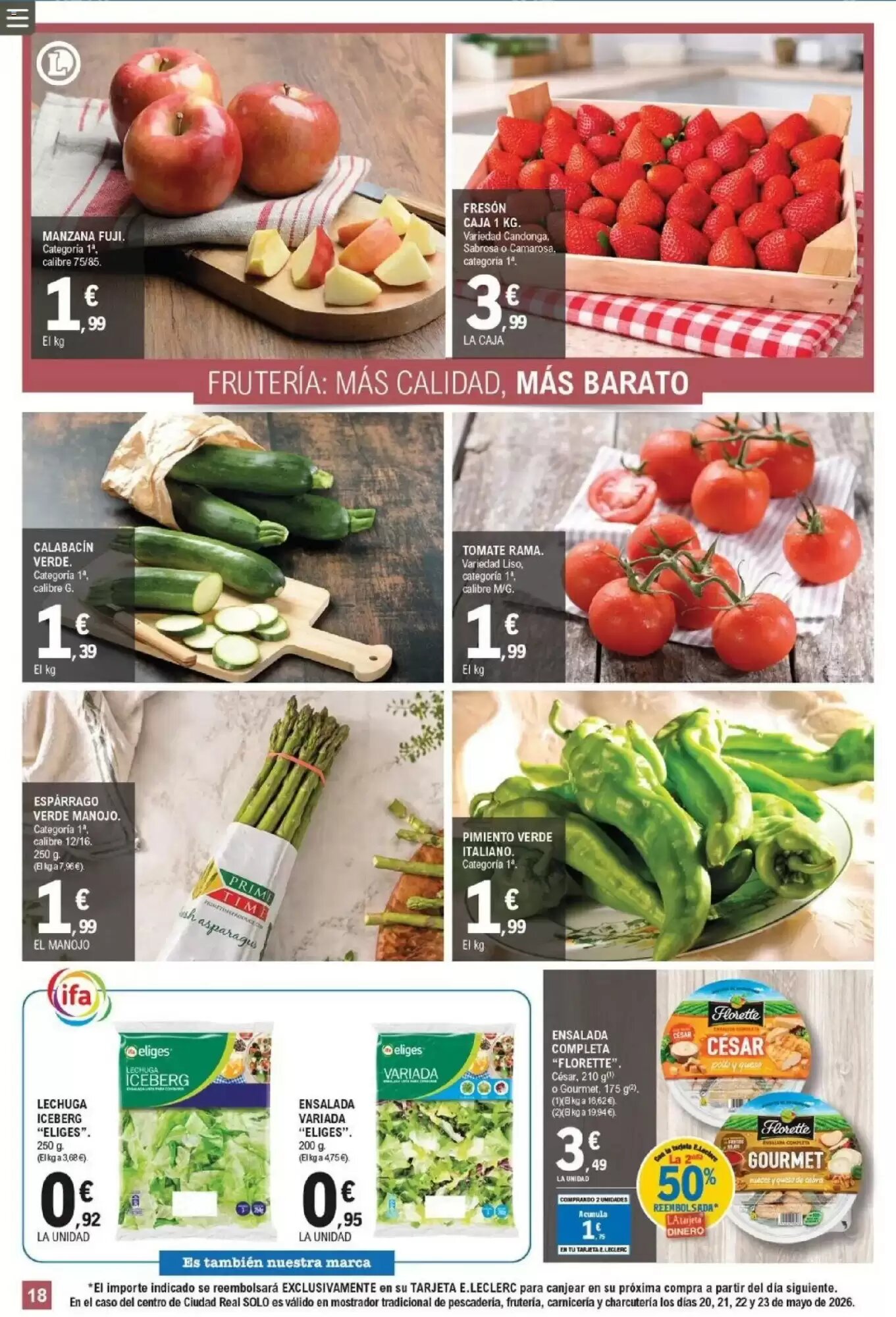 Folleto promocional de E.Leclerc válido desde el 20/05/2026 - Página 18.