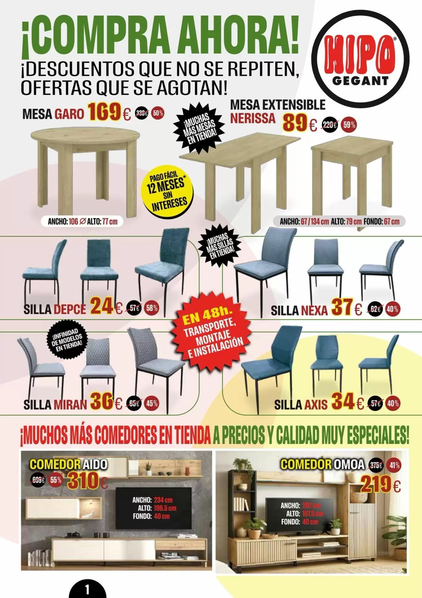 Folleto promocional de Hipo Gegant válido desde el 20/05/2026 - Página 1.