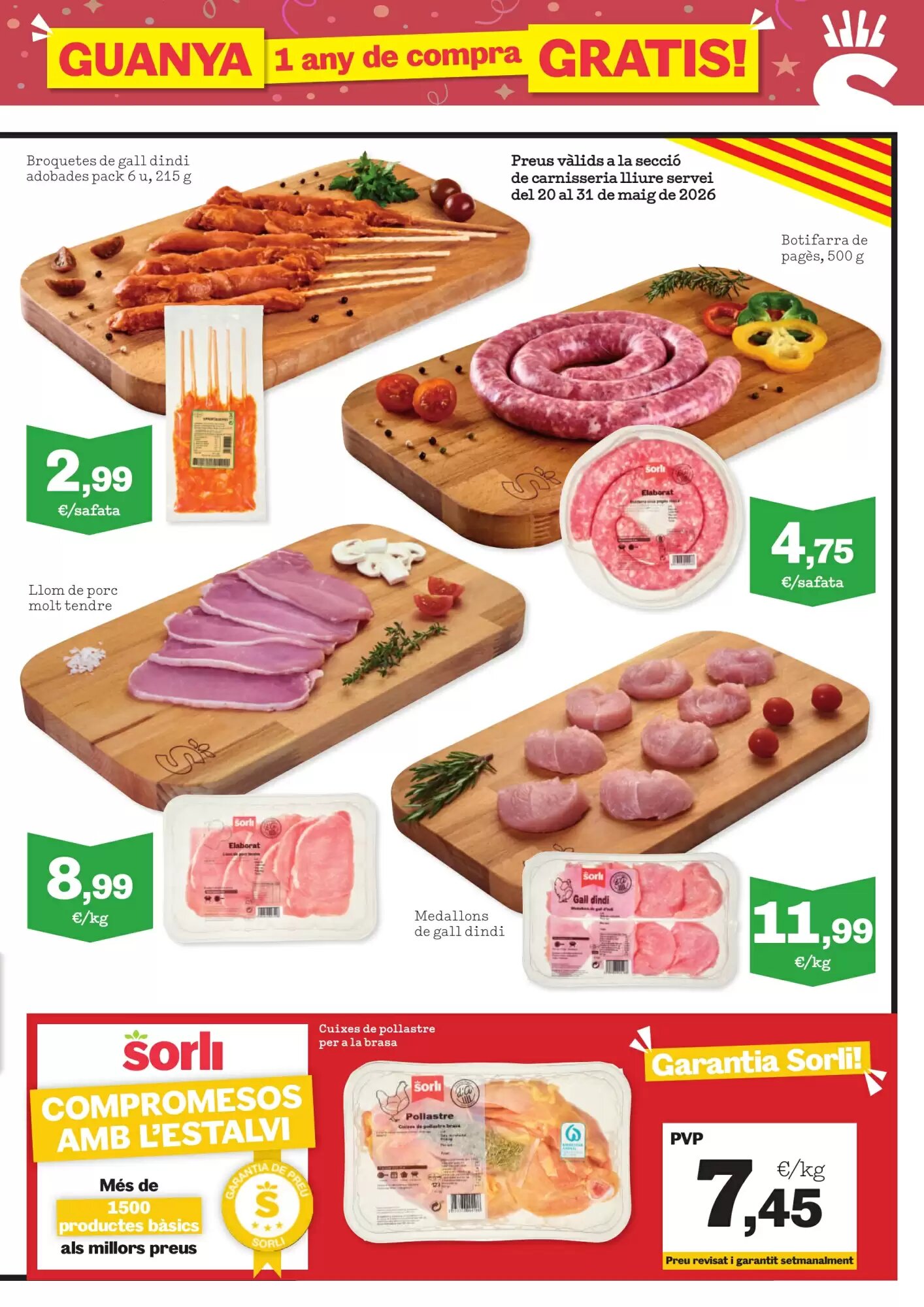 Folleto promocional de Sorli válido desde el 20/05/2026 - Página 31.
