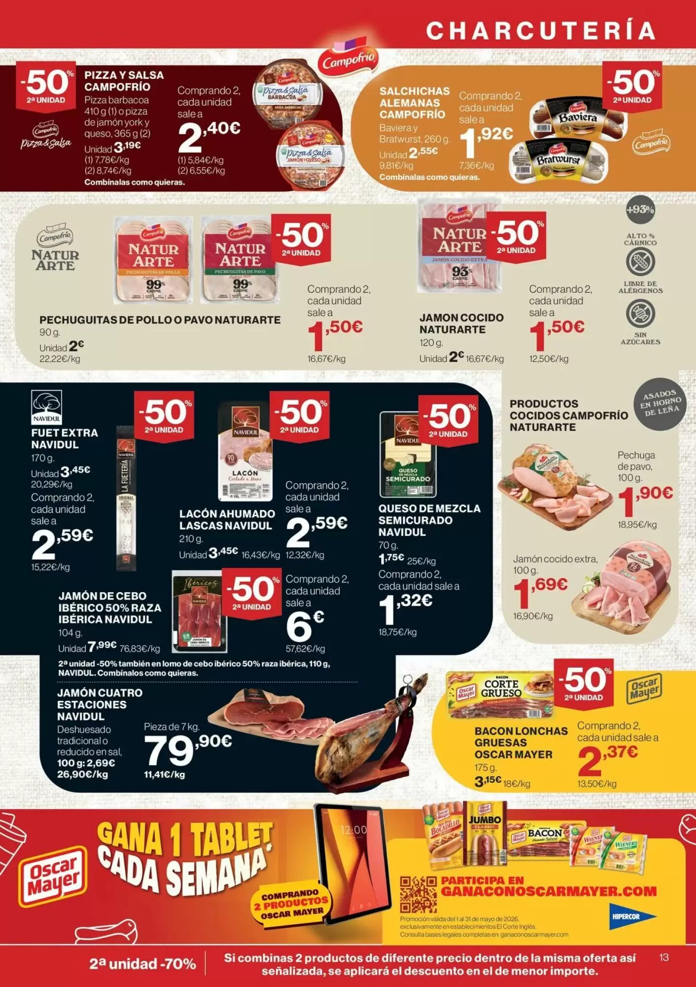 Folleto promocional de Hipercor válido desde el 21/05/2026 - Página 13.