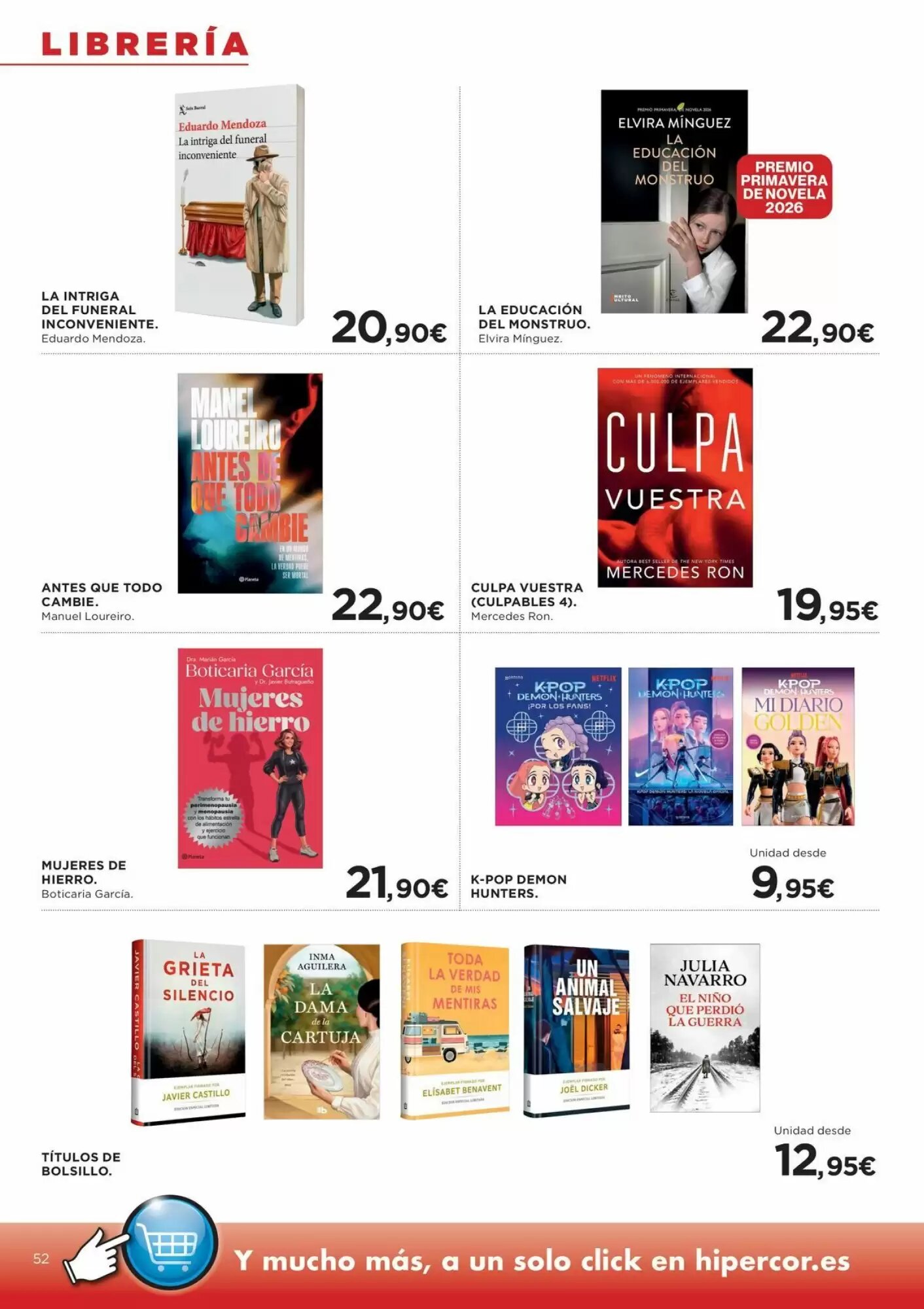 Folleto promocional de Hipercor válido desde el 21/05/2026 - Página 52.