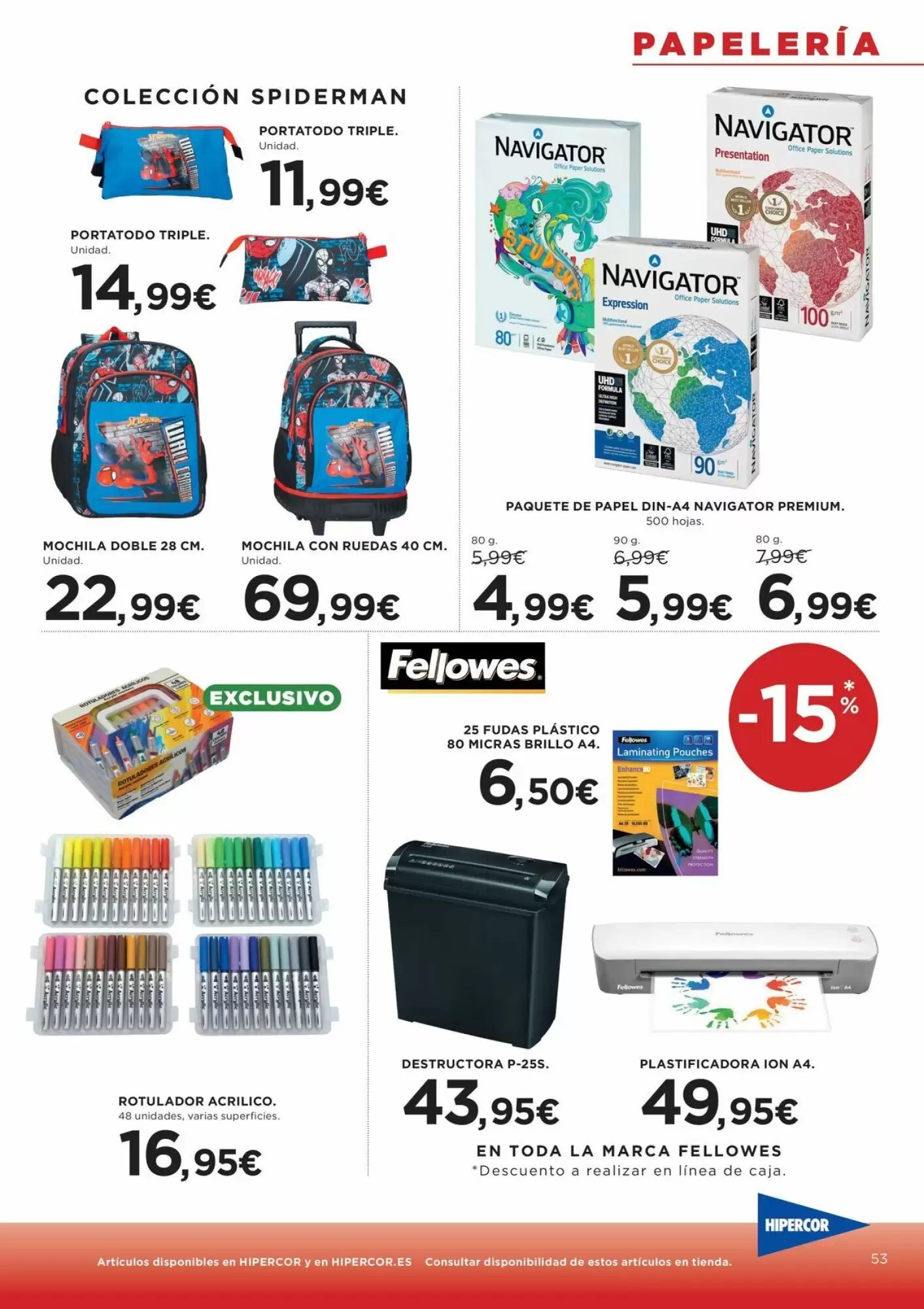 Folleto promocional de Hipercor válido desde el 21/05/2026 - Página 53.