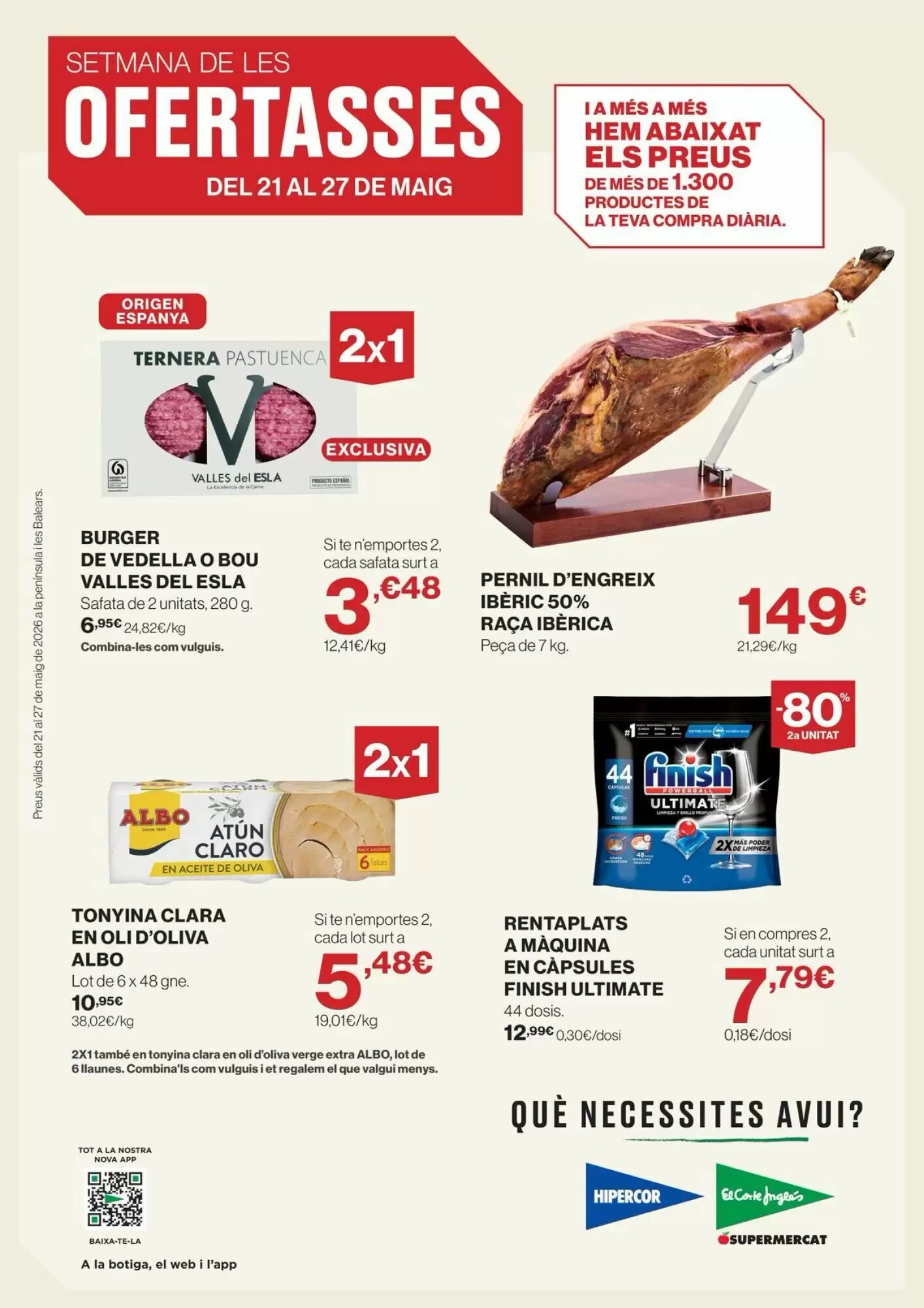 Folleto promocional de El Corte Inglés válido desde el 21/05/2026 - Página 1.