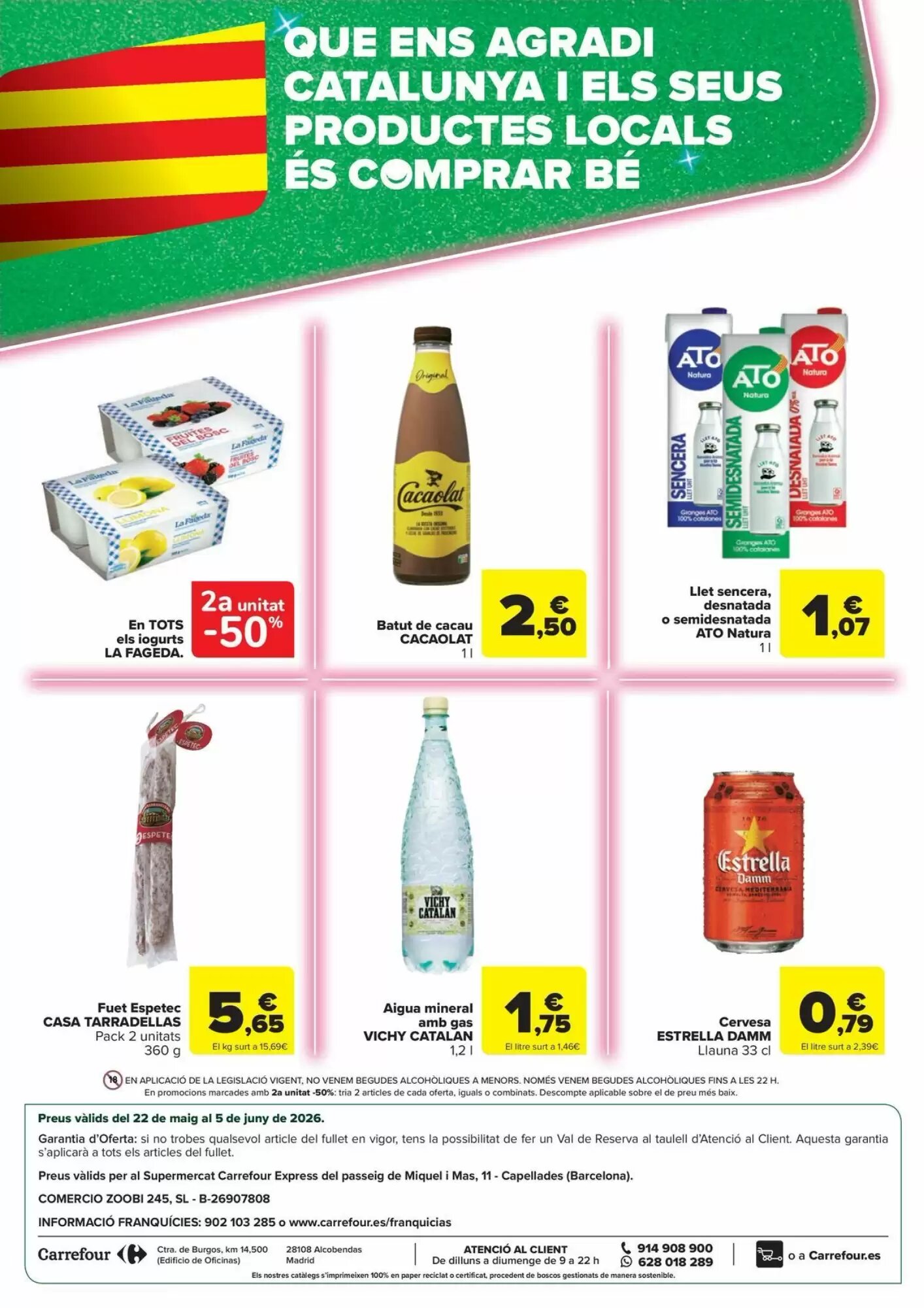 Folleto promocional de Carrefour válido desde el 22/05/2026 - Página 4.