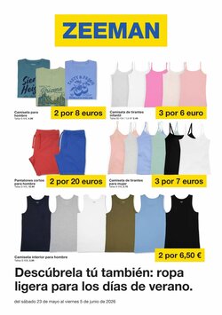 Folleto promocional de Zeeman válido desde el 23/05/2026
