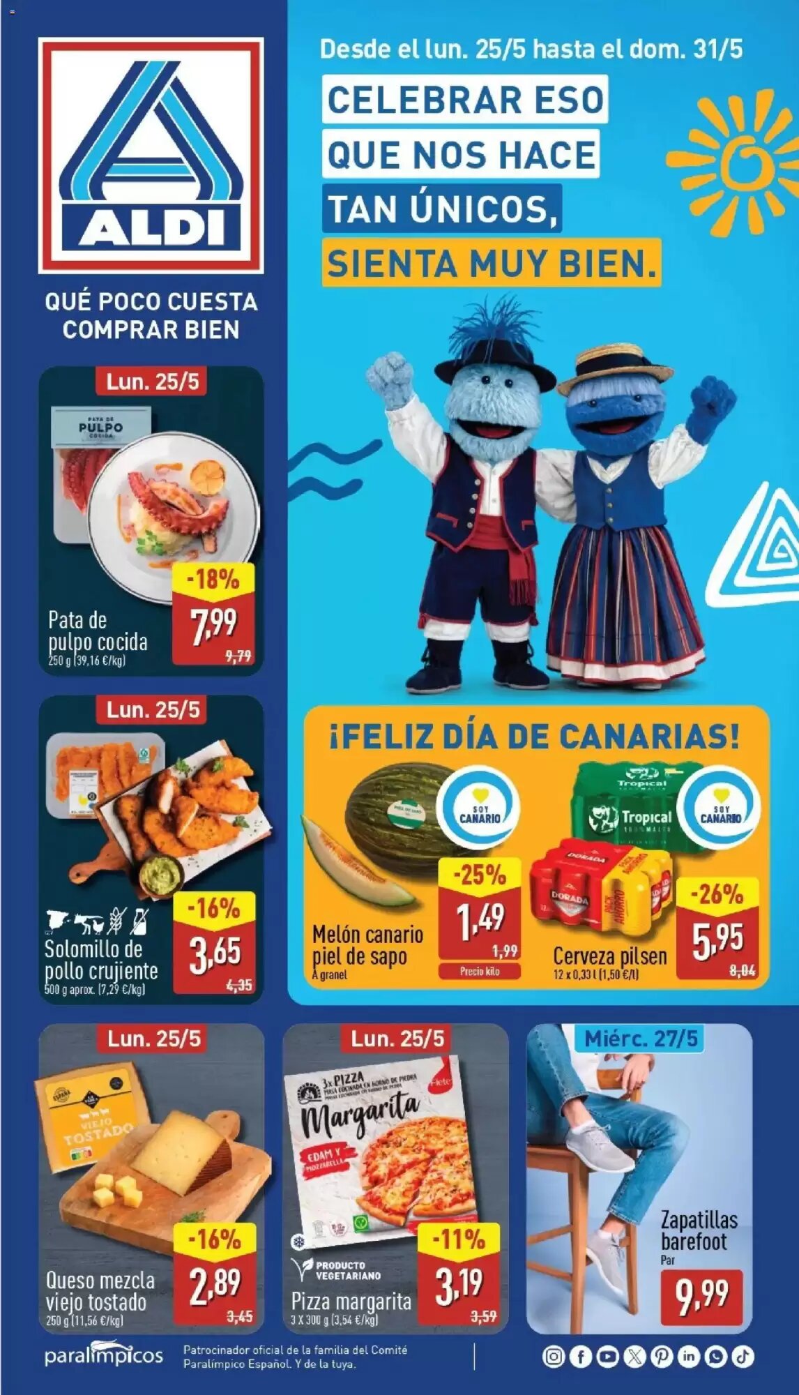 Folleto promocional de ALDI válido desde el 25/05/2026 - Página 1.