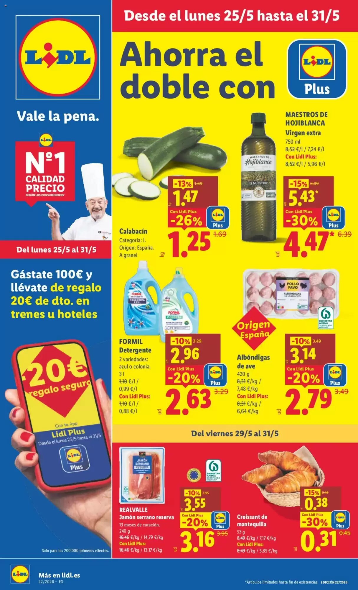 Folleto promocional de Lidl válido desde el 25/05/2026 - Página 1.